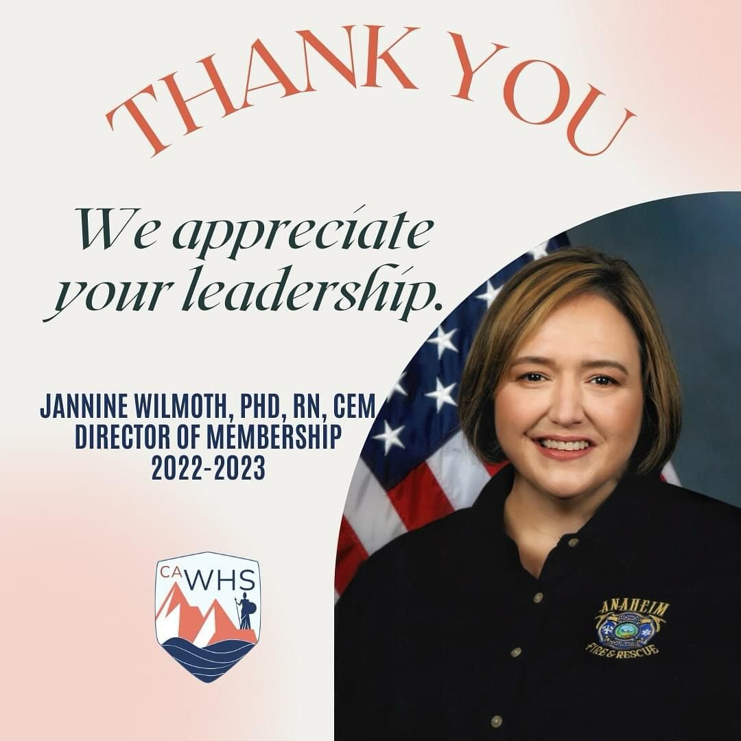 We extend our heartfelt gratitude to Jannine Wilmoth, PhD, RN, CEM, who has served as the Director of Membership from 2022-2023. Jannine&rsquo;s exceptional leadership and dedication to expanding our membership base have been truly invaluable. Throug