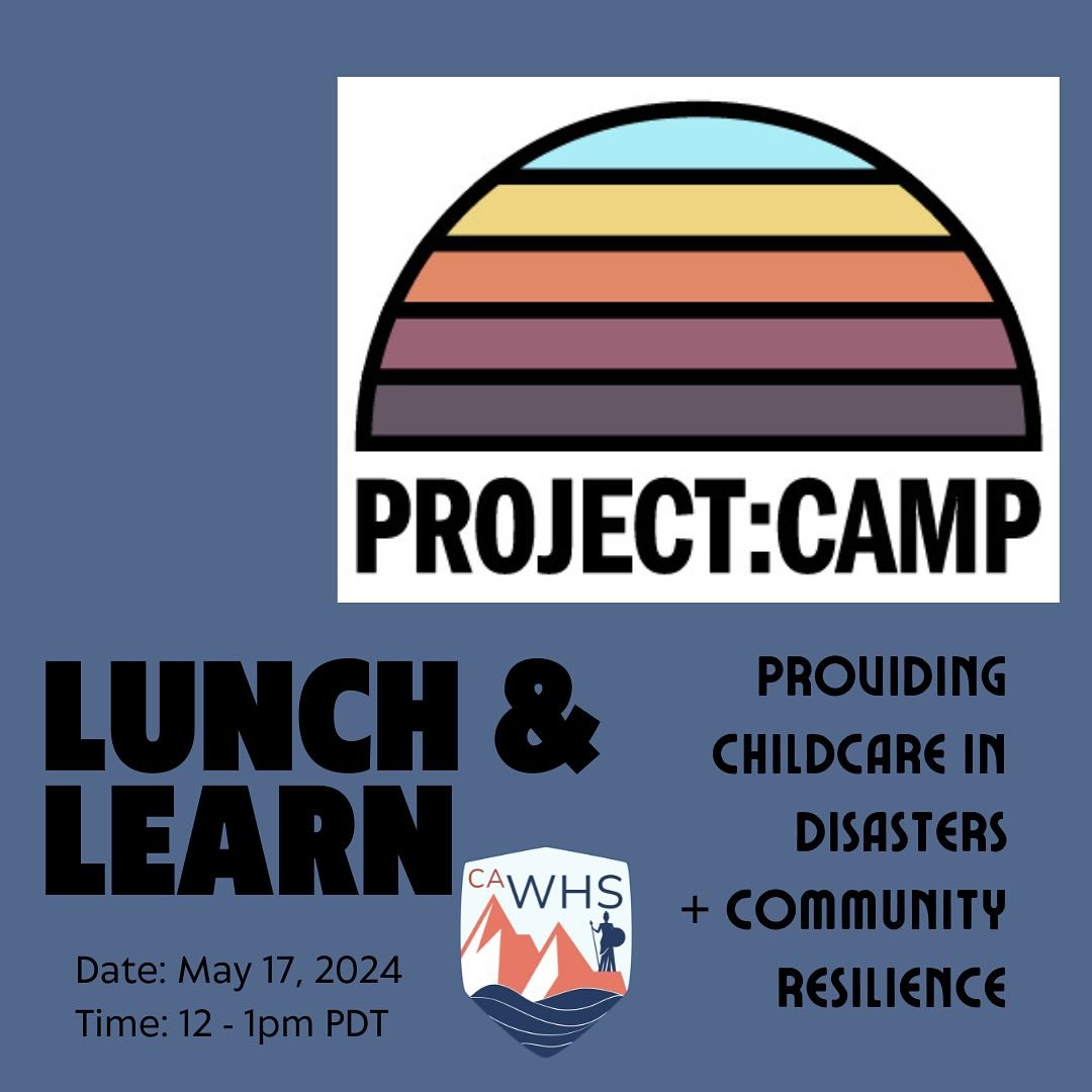 Join #CAWHS for an exclusive virtual discussion with Mikey Latner, Founder and Executive Director of Project:Camp, as we explore the importance of childcare in disaster resilience. 🏕️

This free event will be  hosted by California Women in Homeland 