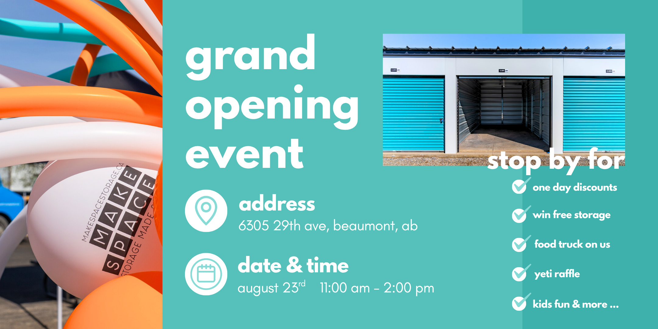 Make Space Storage Grand Opening Event 