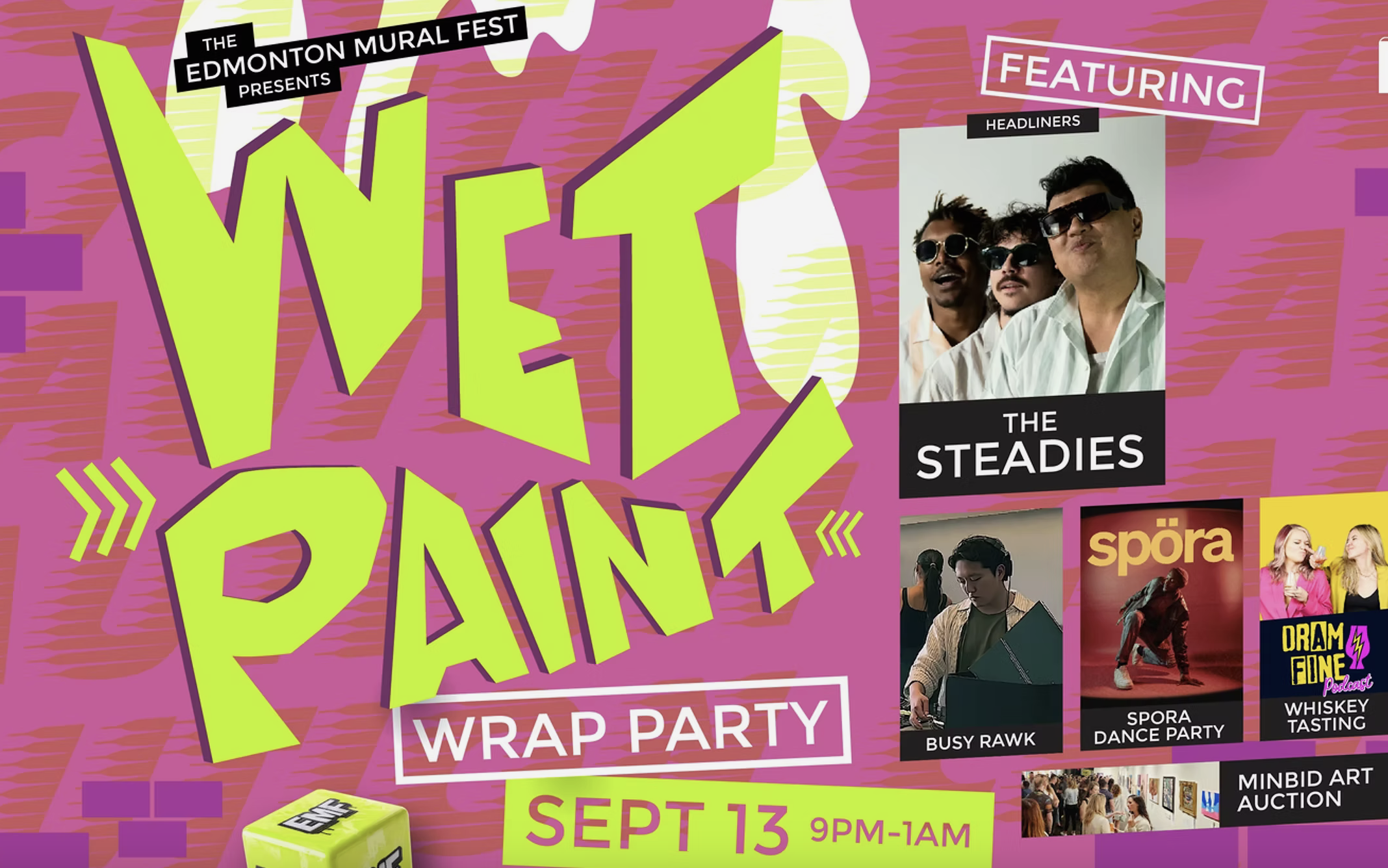 Edmonton Mural Festival Wet Paint Wrap Party