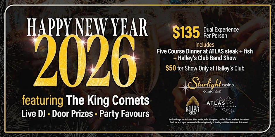 Atlas Steak + Fish & Halley's Club Present Dual Destination New Years Eve