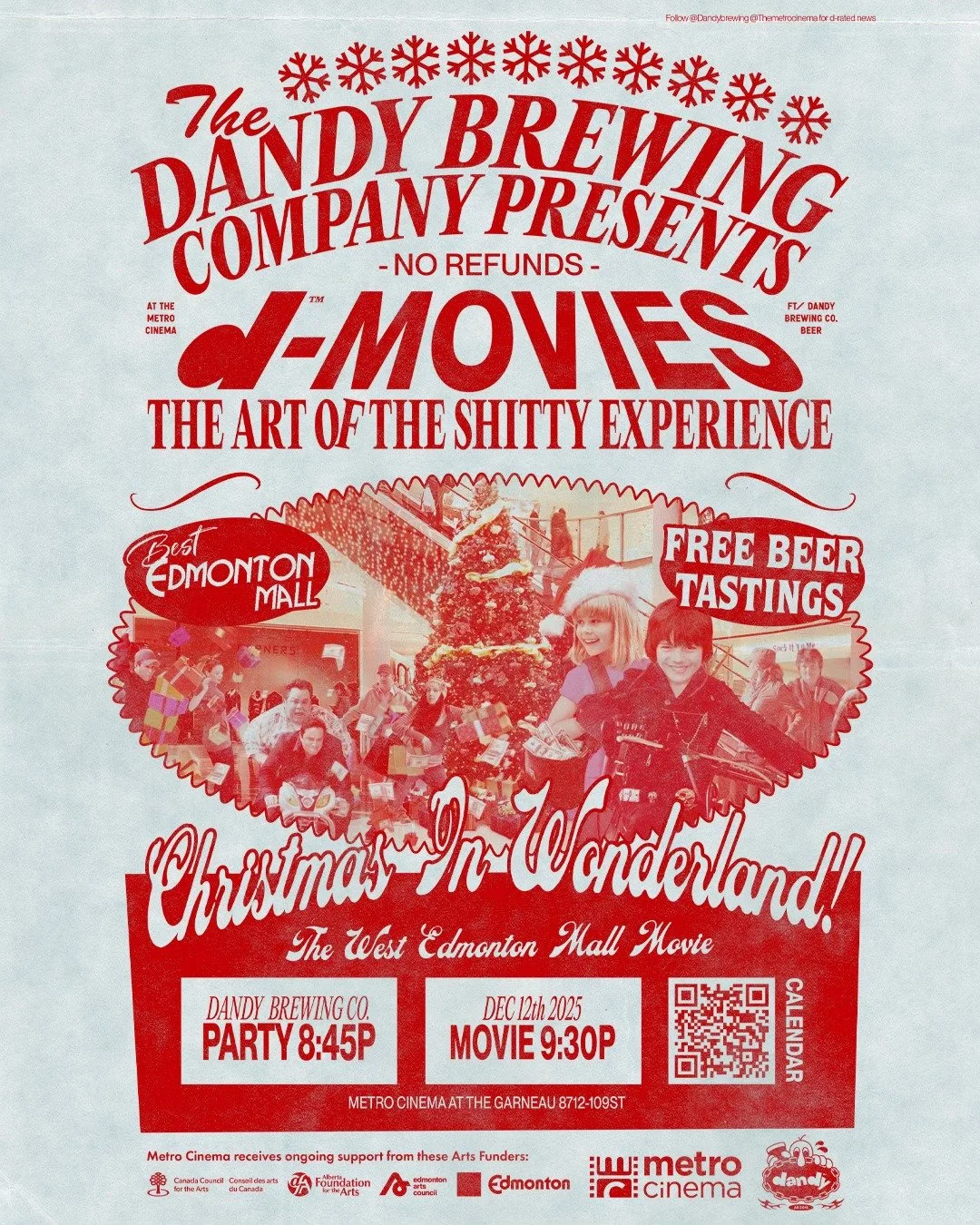 Christmas in Wonderland at Metro Cinema with Free Beer Tasting
