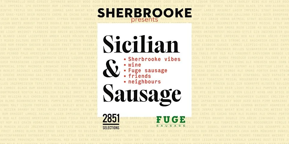 Sherbrooke Presents: Sicilian & Sausages - a wine tasting with FUGE