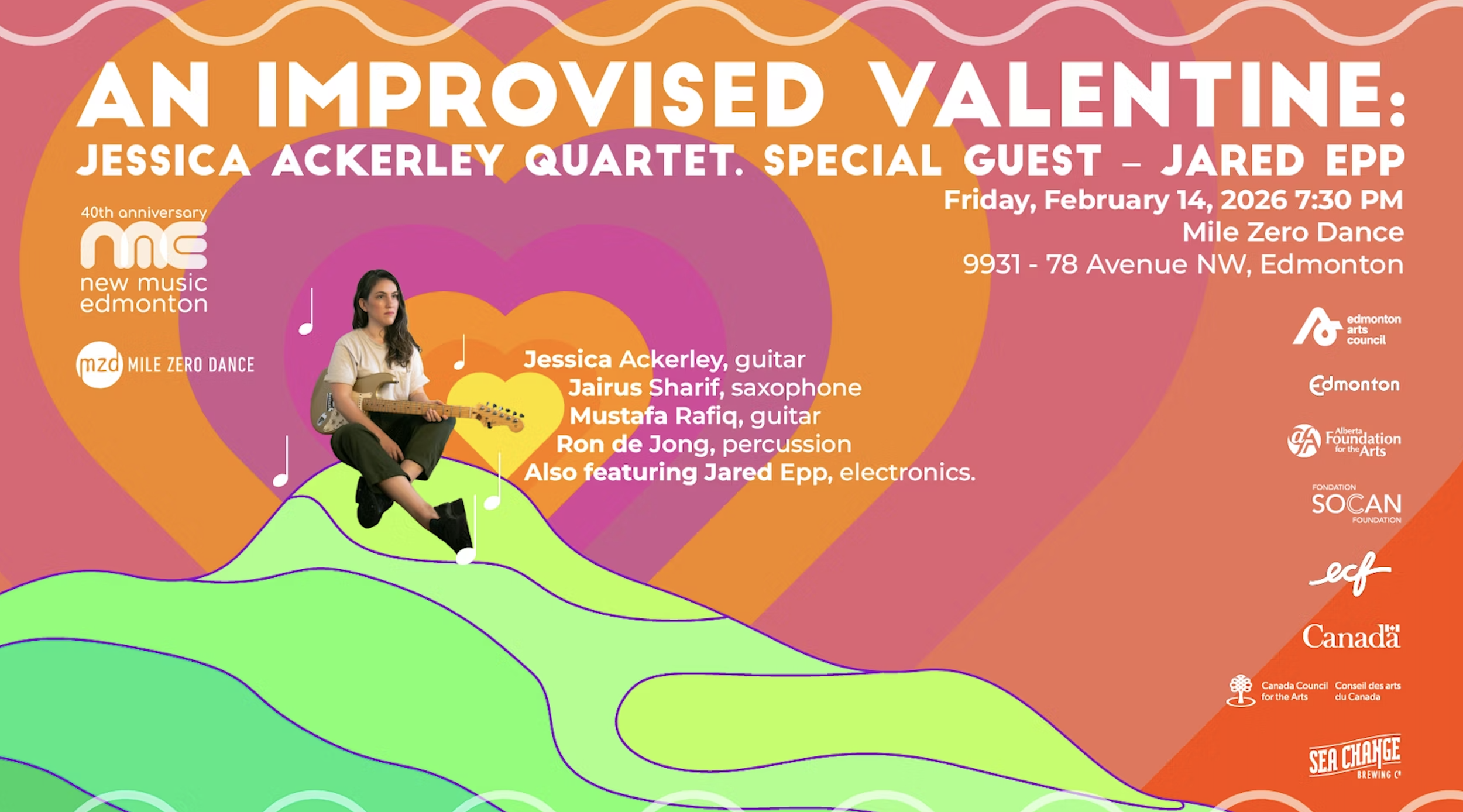 An Improvised Valentine - Jessica Ackerley Quartet at Mile Zero Dance
