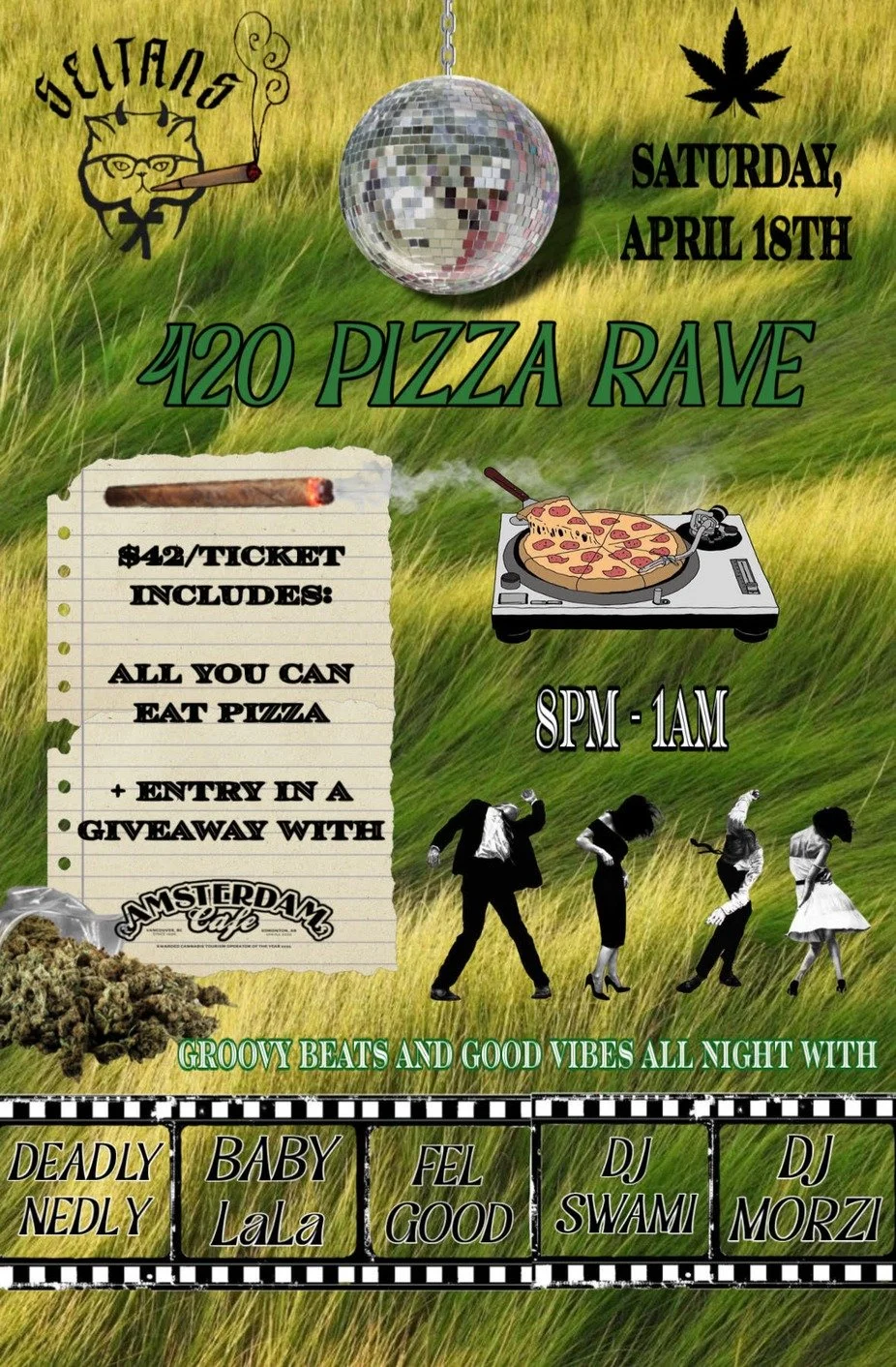 4.20 Pizza Rave at Seitan's 