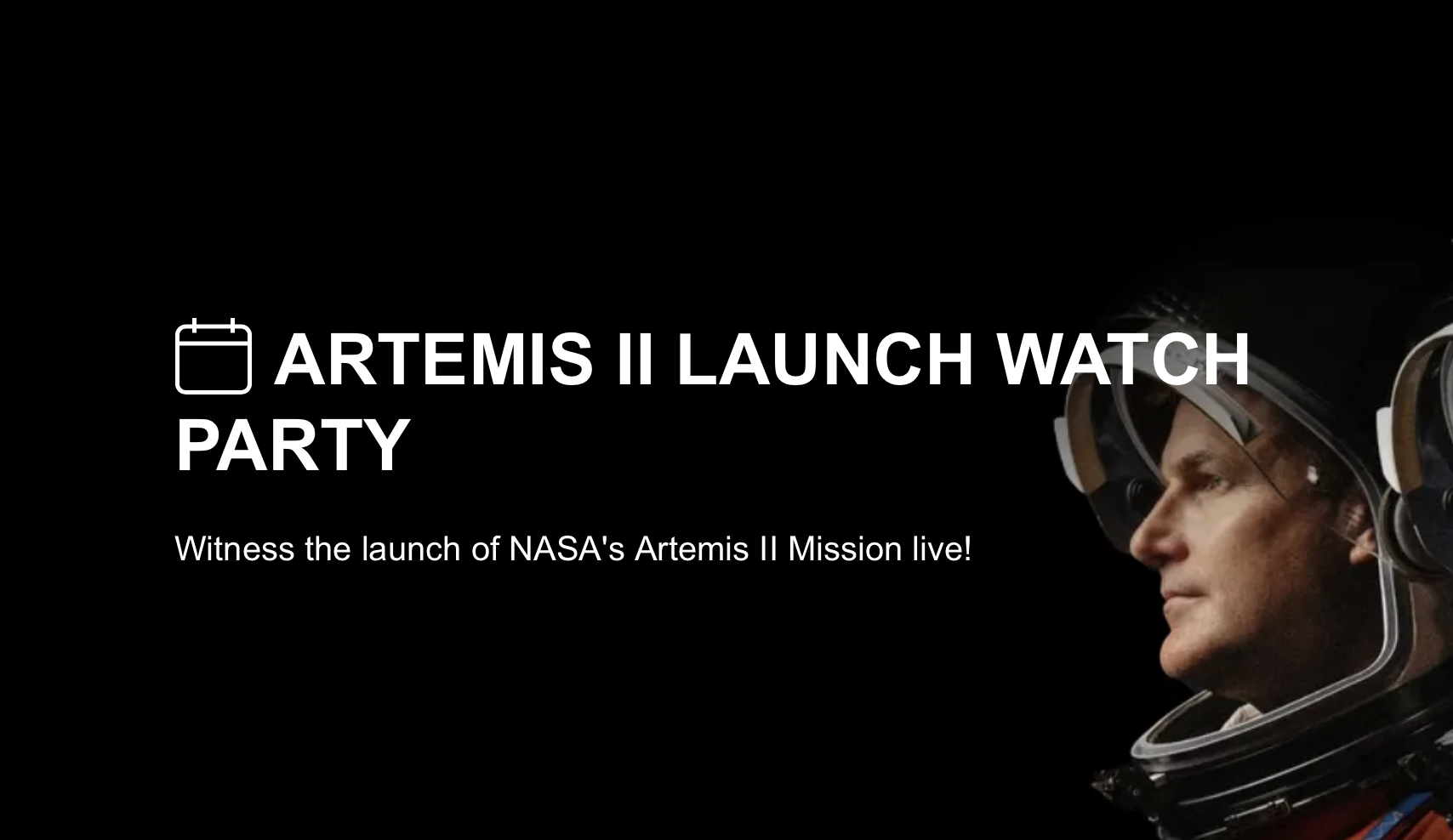 Artemis II Launch Party at Telus World of Science