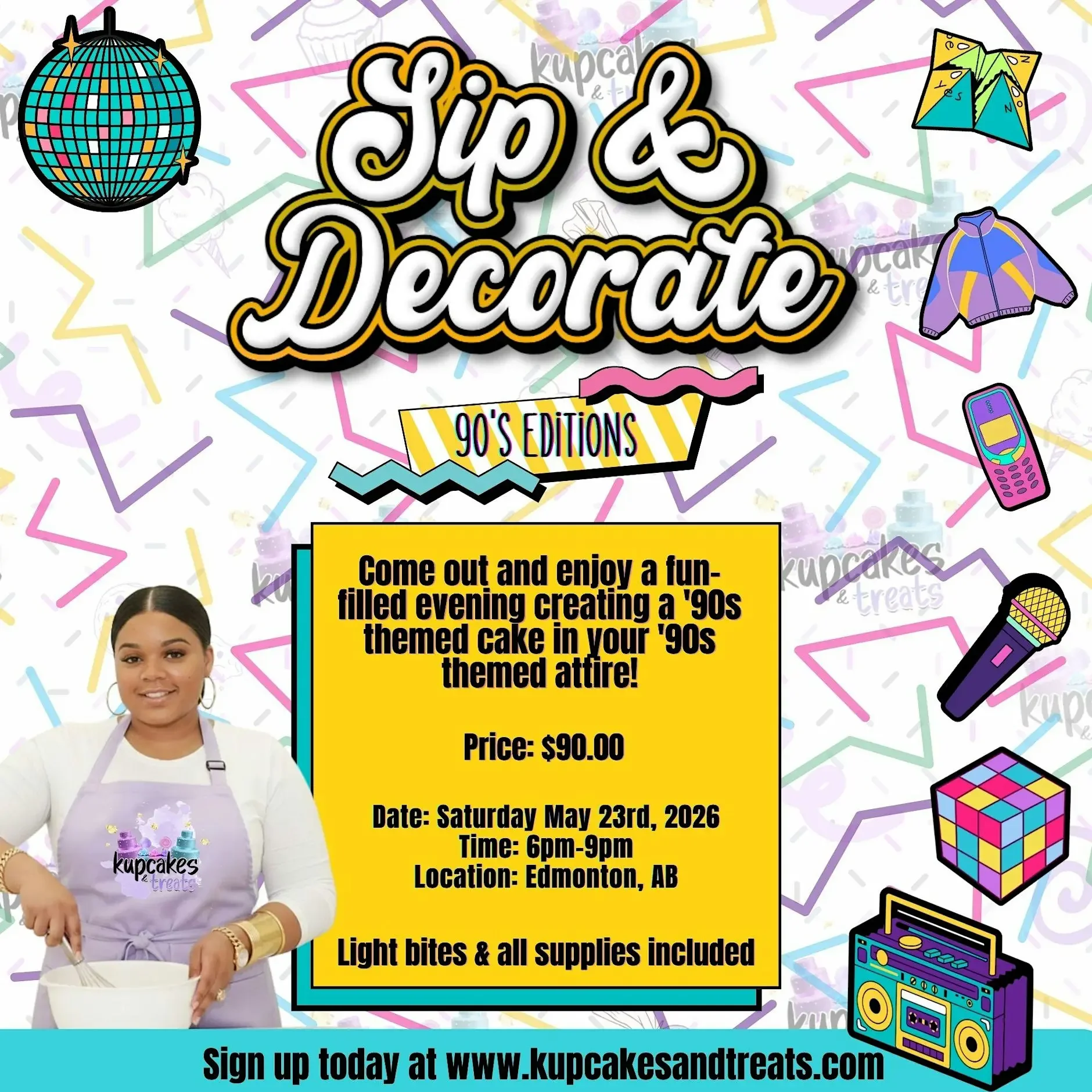 Sip &amp; Decorate - 90s Edition