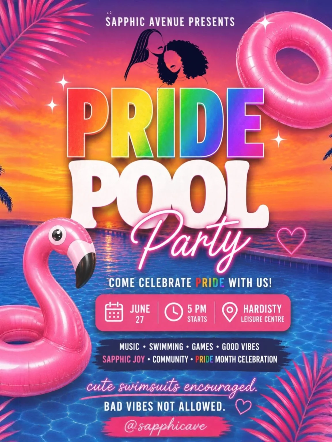 Sapphic Avenue Presents: Pride Pool Party