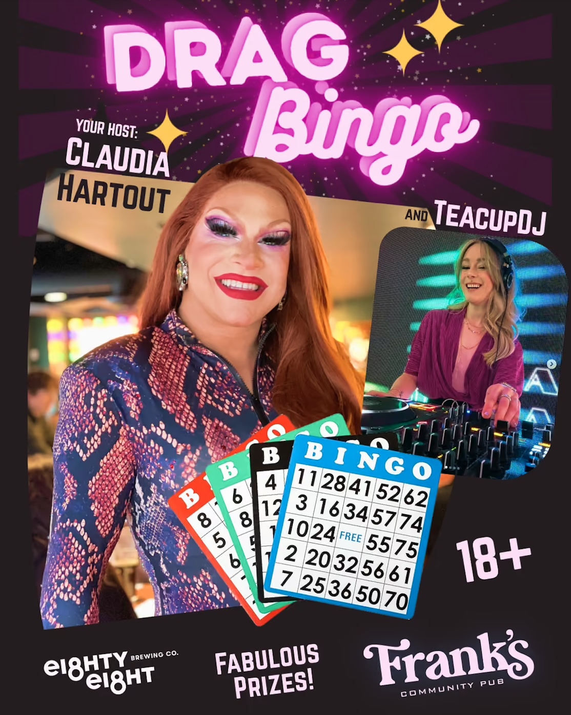 Drag Bingo at Frank's Pub