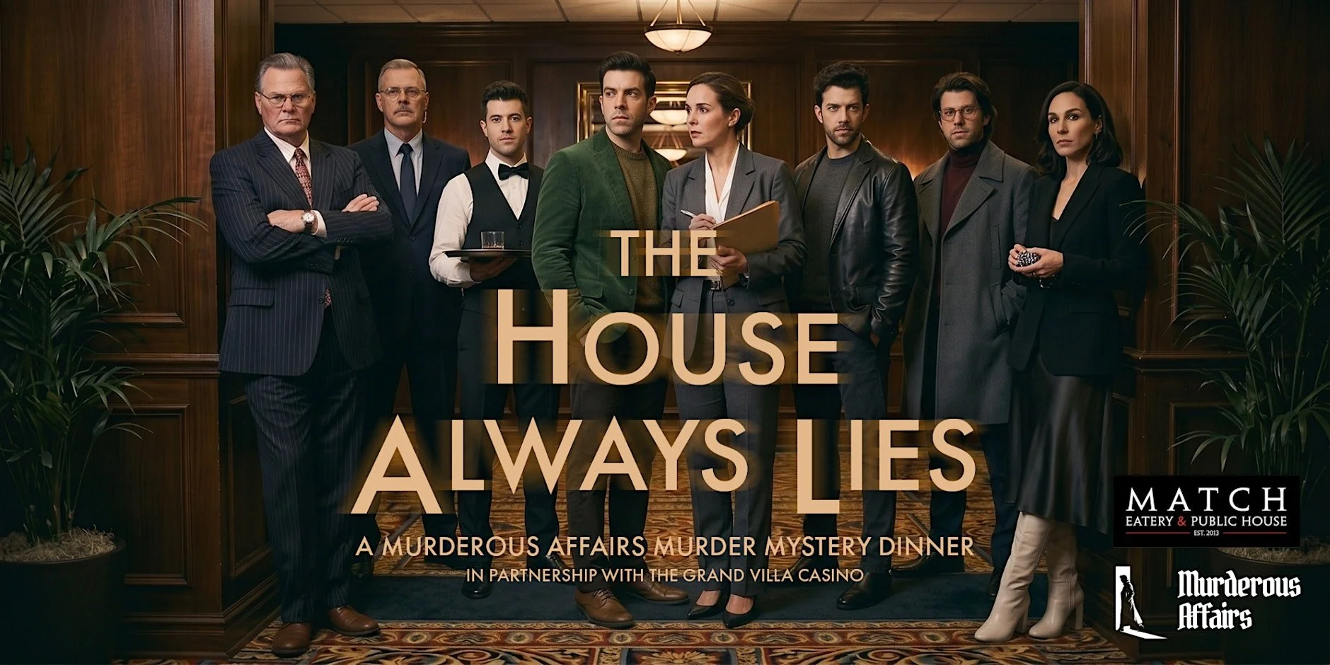 The House Always Lies – A High Stakes Murder Mystery Dinner