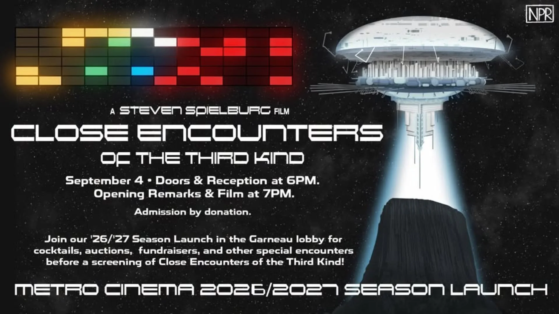 Metro Cinema Season Kickoff: Close Encounters of the Third Kind