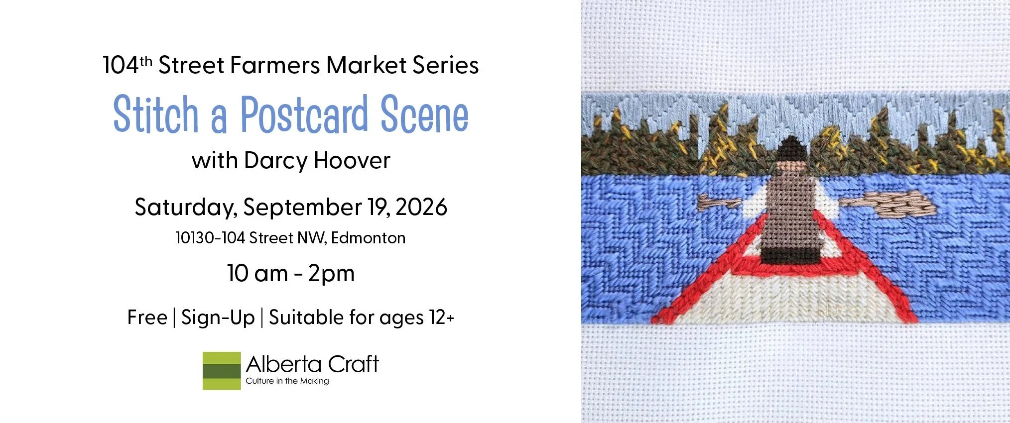 Stitch a Postcard Scene with Darcy Hoover