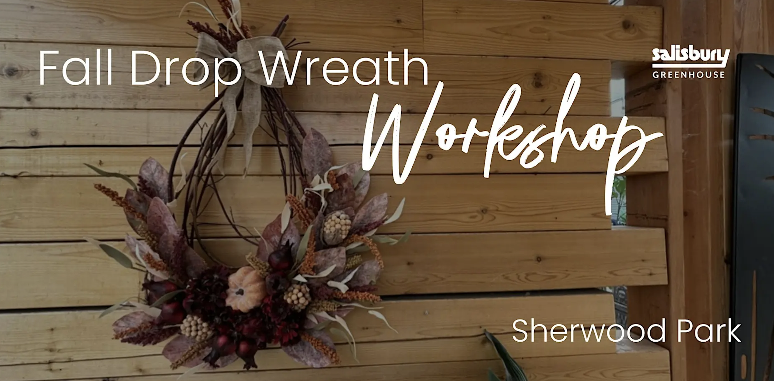 DIY Fall Drop Wreath Workshop