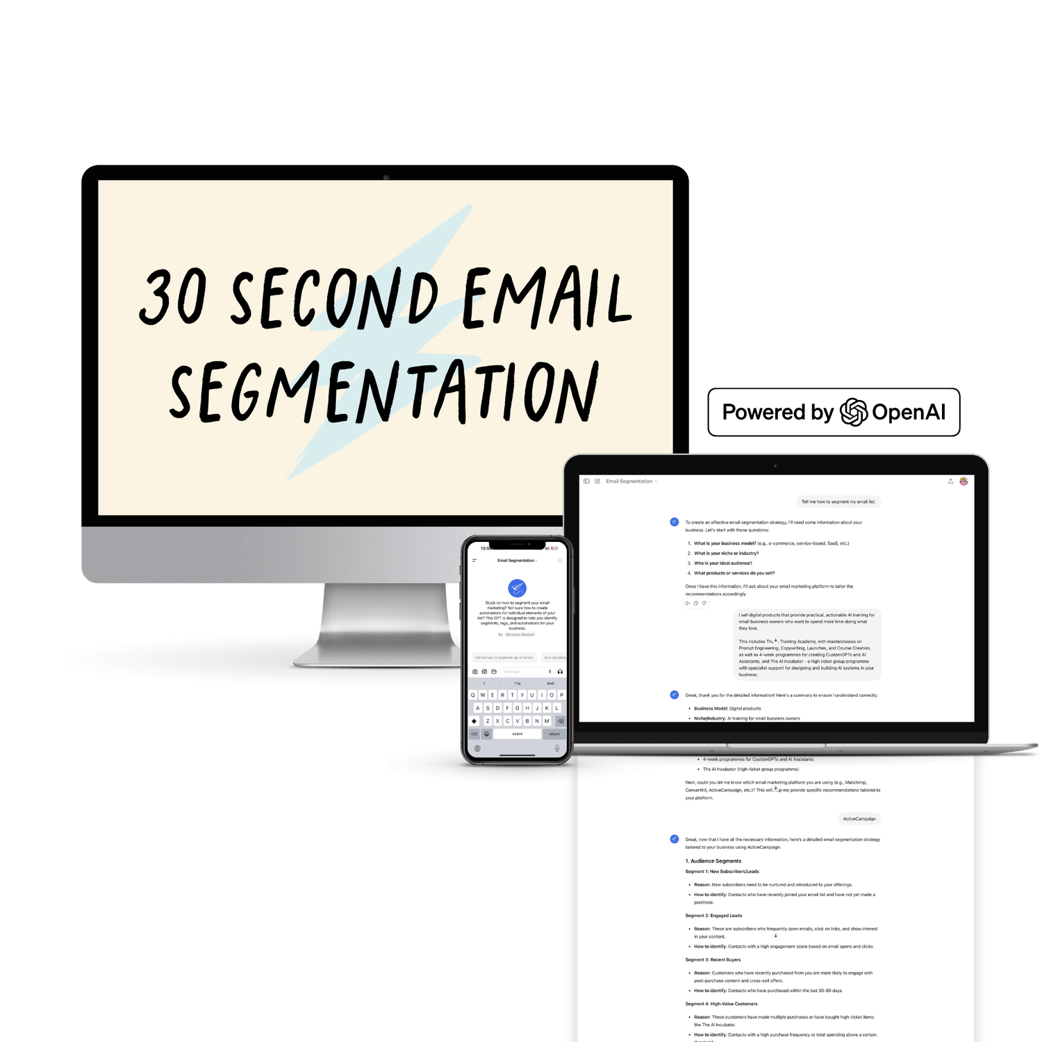 Email Segmentation AI Tool — Hey Menekse