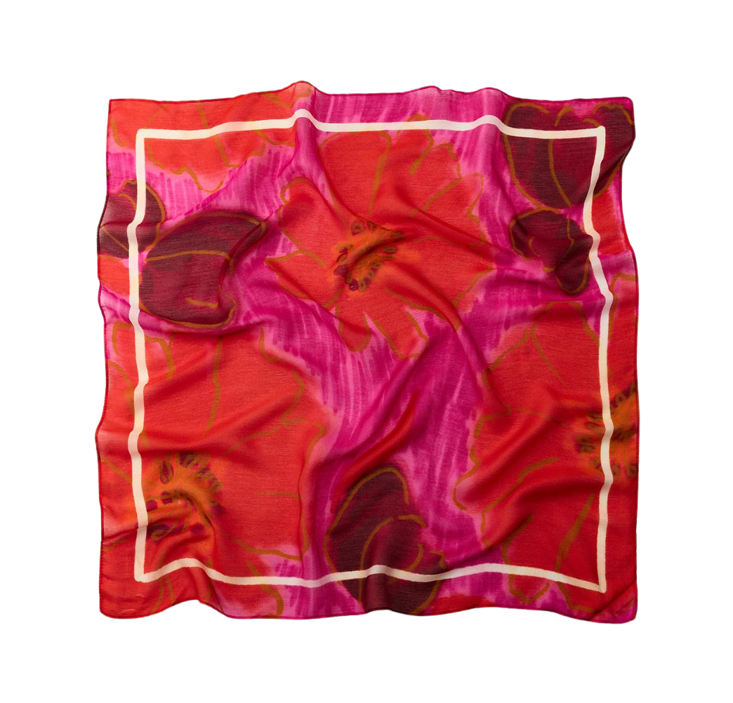 Poppy Print Scarf
