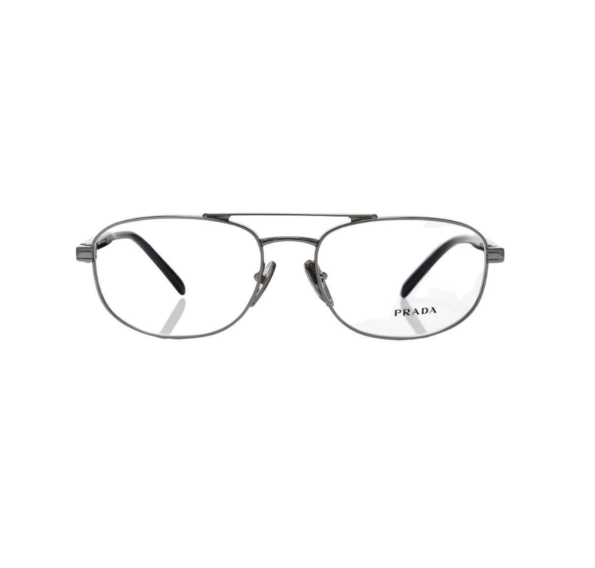 Oval-Frame Steel Glasses