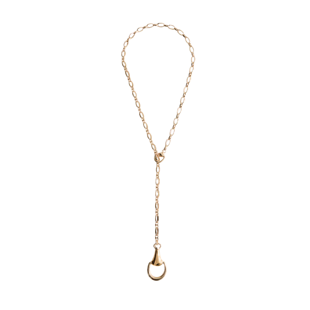 Metallic beaded pendant collar