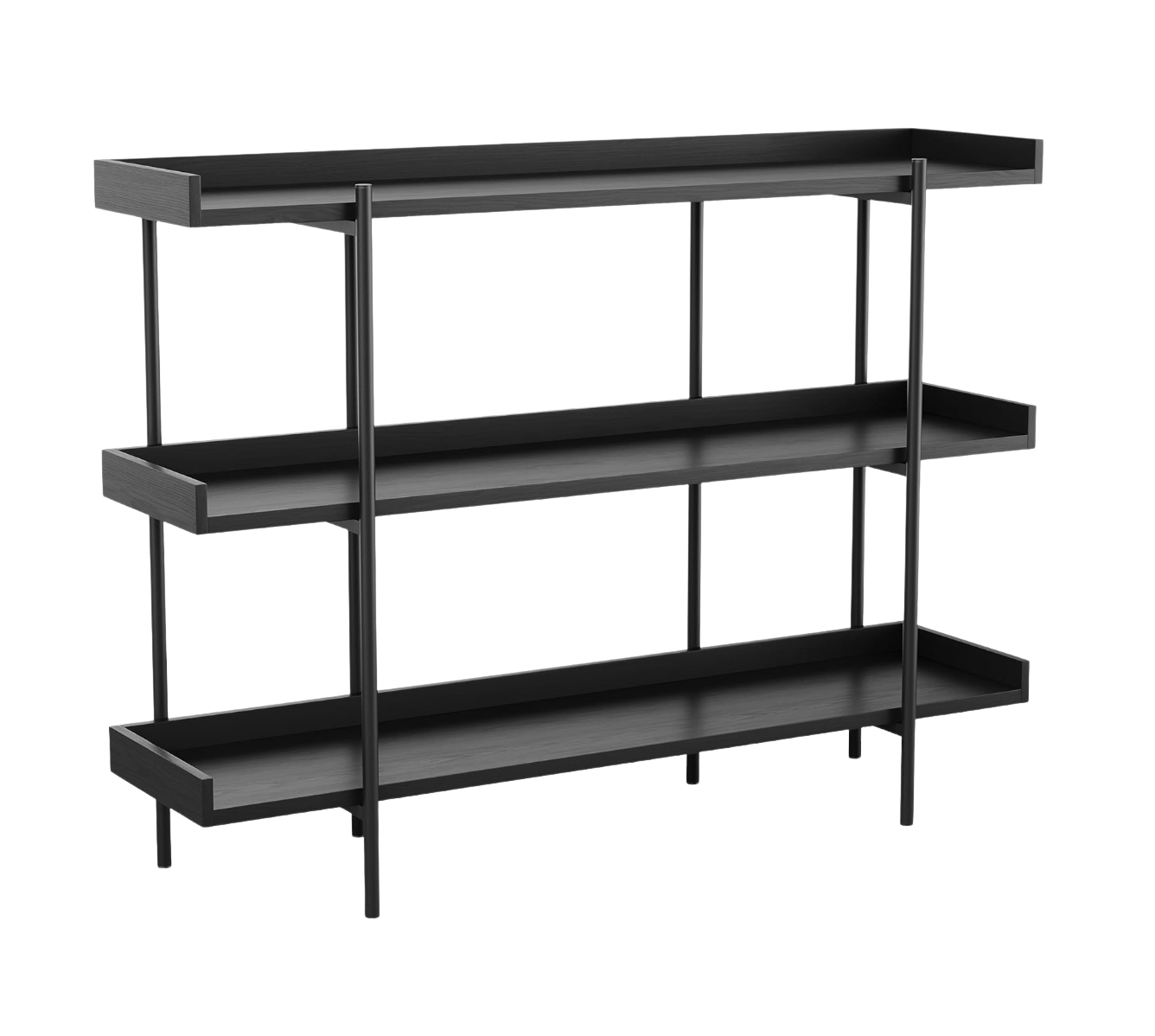 3 Shelf Metal Bookcase