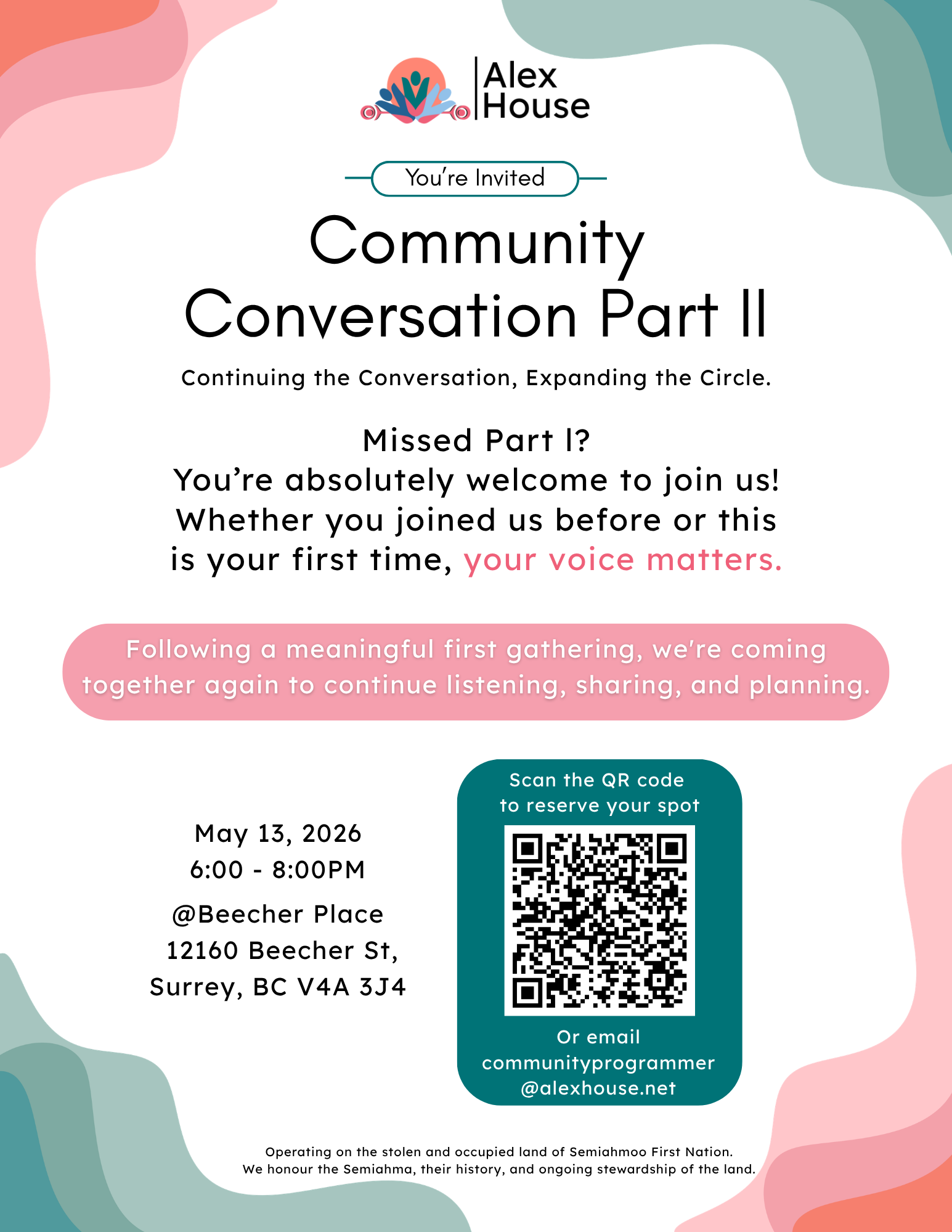 Community Conversation – Part II