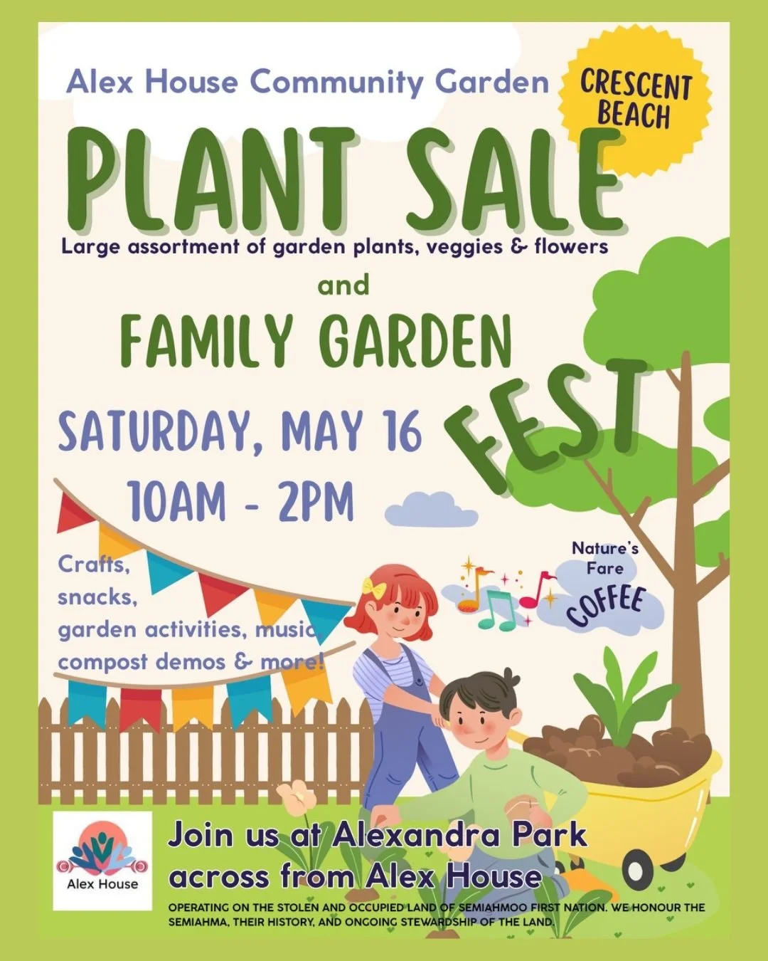 Alex House Community Garden Plant Sale! 