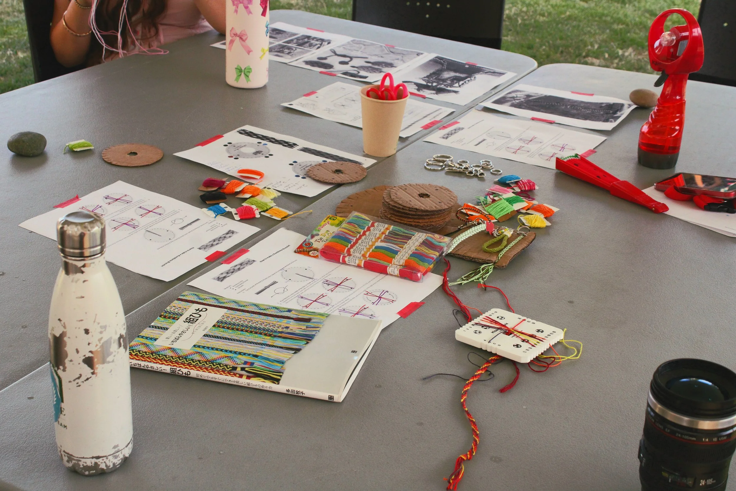 Craft supplies for friendship bracelet making