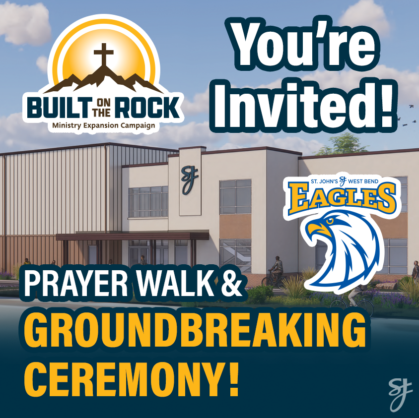 You're invited to the prayer walk on Sat, Aug 29 at 9-10:30 AM and Groundbreaking on Sun, Aug 30 at 4 PM.