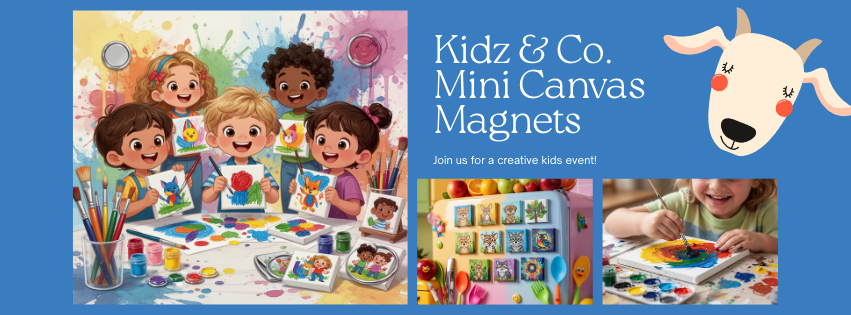 Kidz &amp; Co - Create-your-own mini canvas magnet