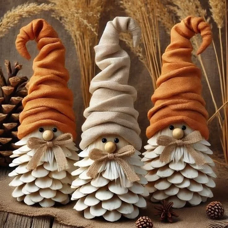 Crafternoon - Fall Pinecone Gnomes
