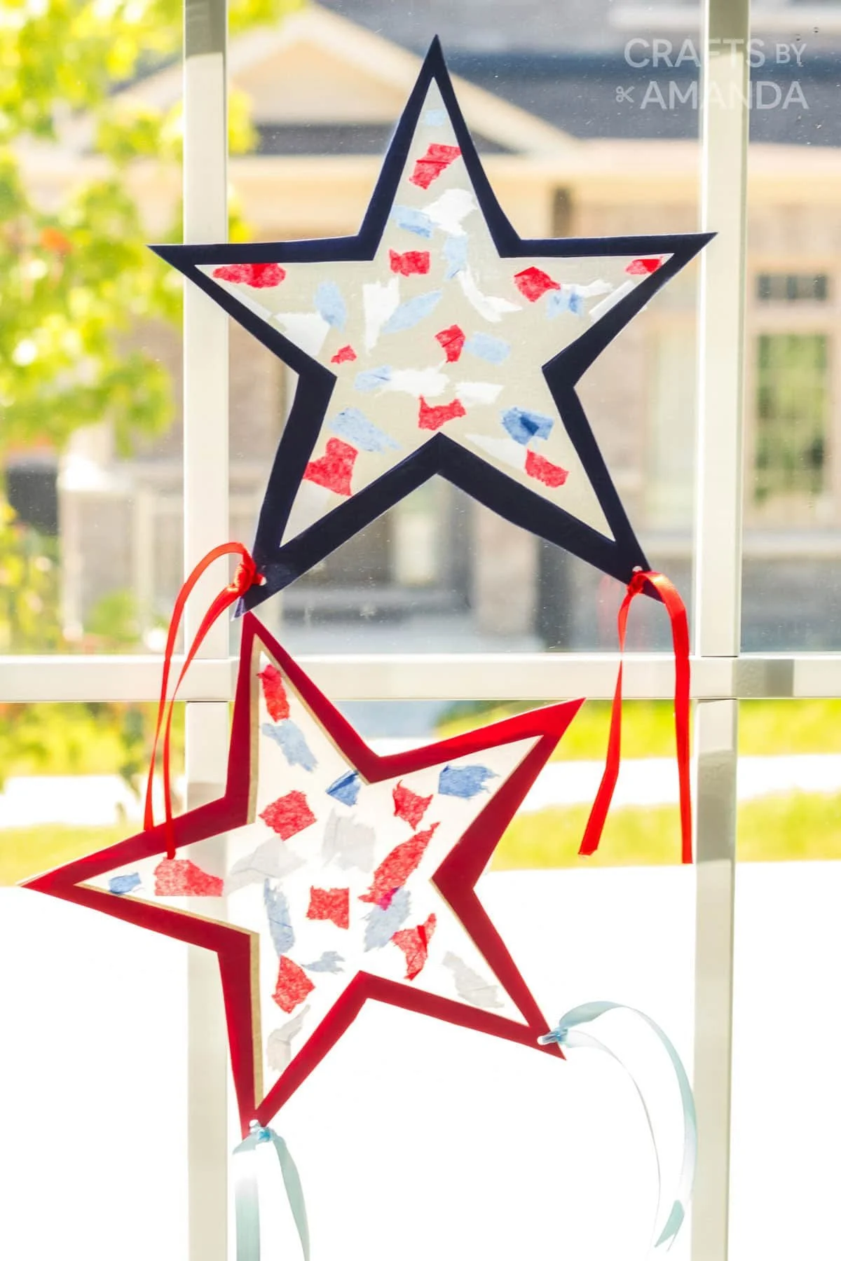 Kidz &amp; Co - Patriotic suncatcher craft