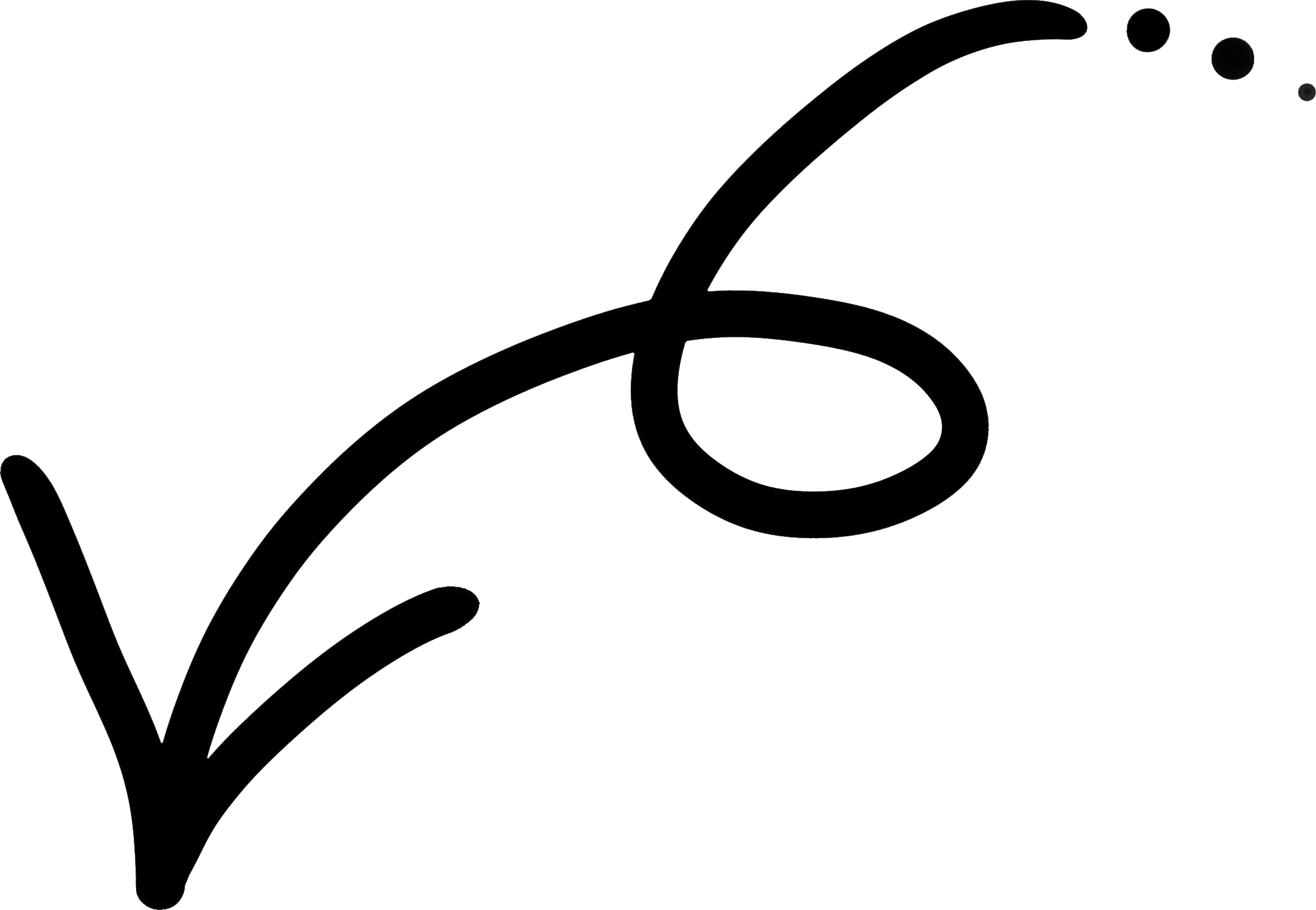 Abstract black line drawing on white background