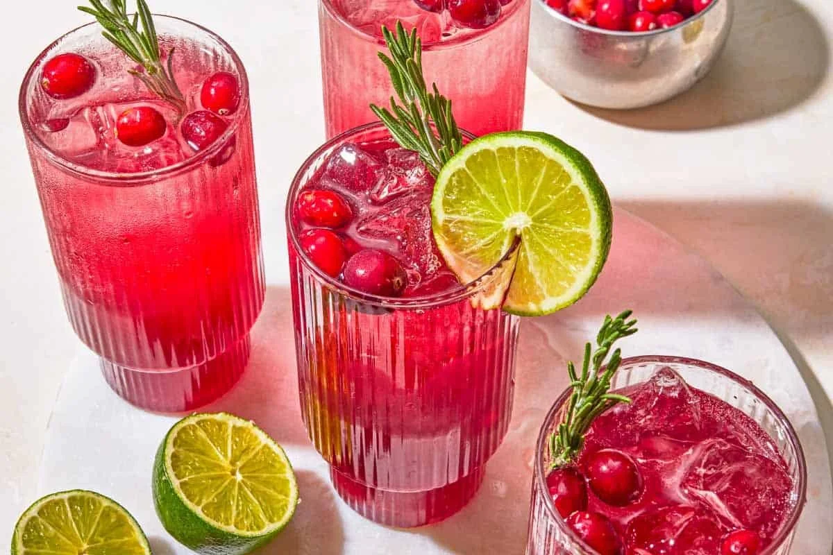 Sparkling Cranberry Rosemary Mocktail