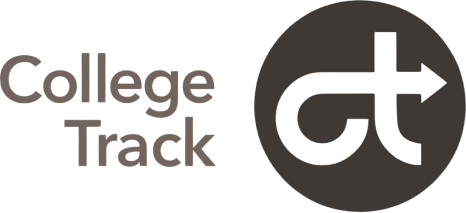 College Track logo with text and circular arrow symbol