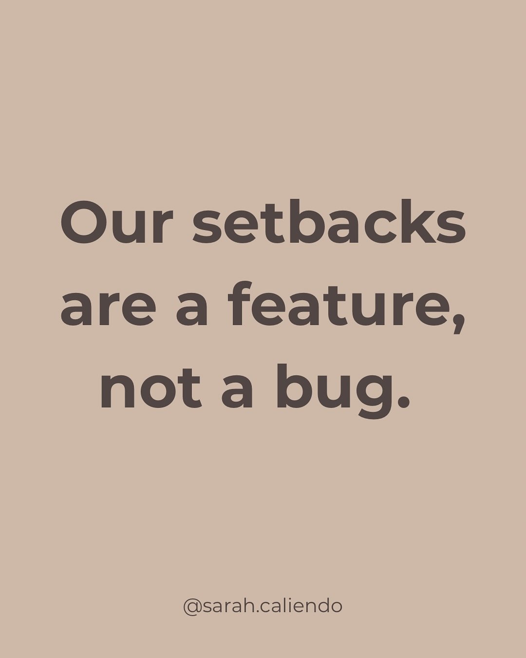Setbacks are a feature, not a bug - and remembering this, can save you a lot of suffering, and anxiety, and help you feel a bit more peace. 

Here are a few setbacks in the last year for me:

- Thought I&rsquo;d found an LTR, but after several months