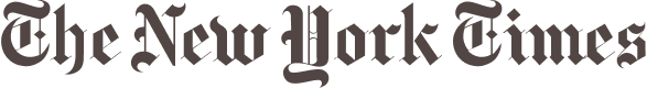 The New York Times logo in black text.