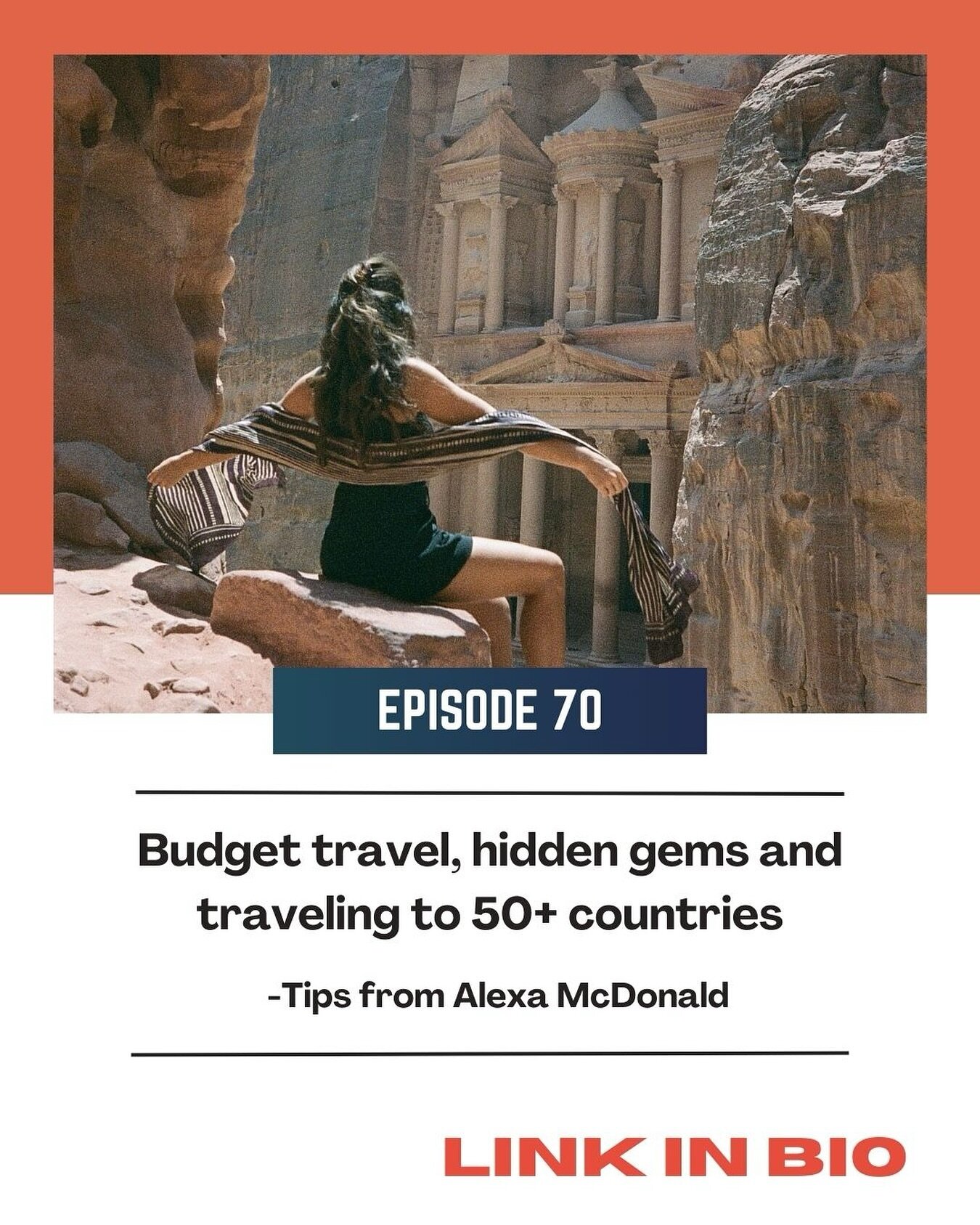Alexa McDonald (@alexamcdonald) has been to more than 50 countries and has developed useful and interesting tactics to travel the world for free or on a budget. Alexa is a content creator and open book, she loves to help people navigate the world and