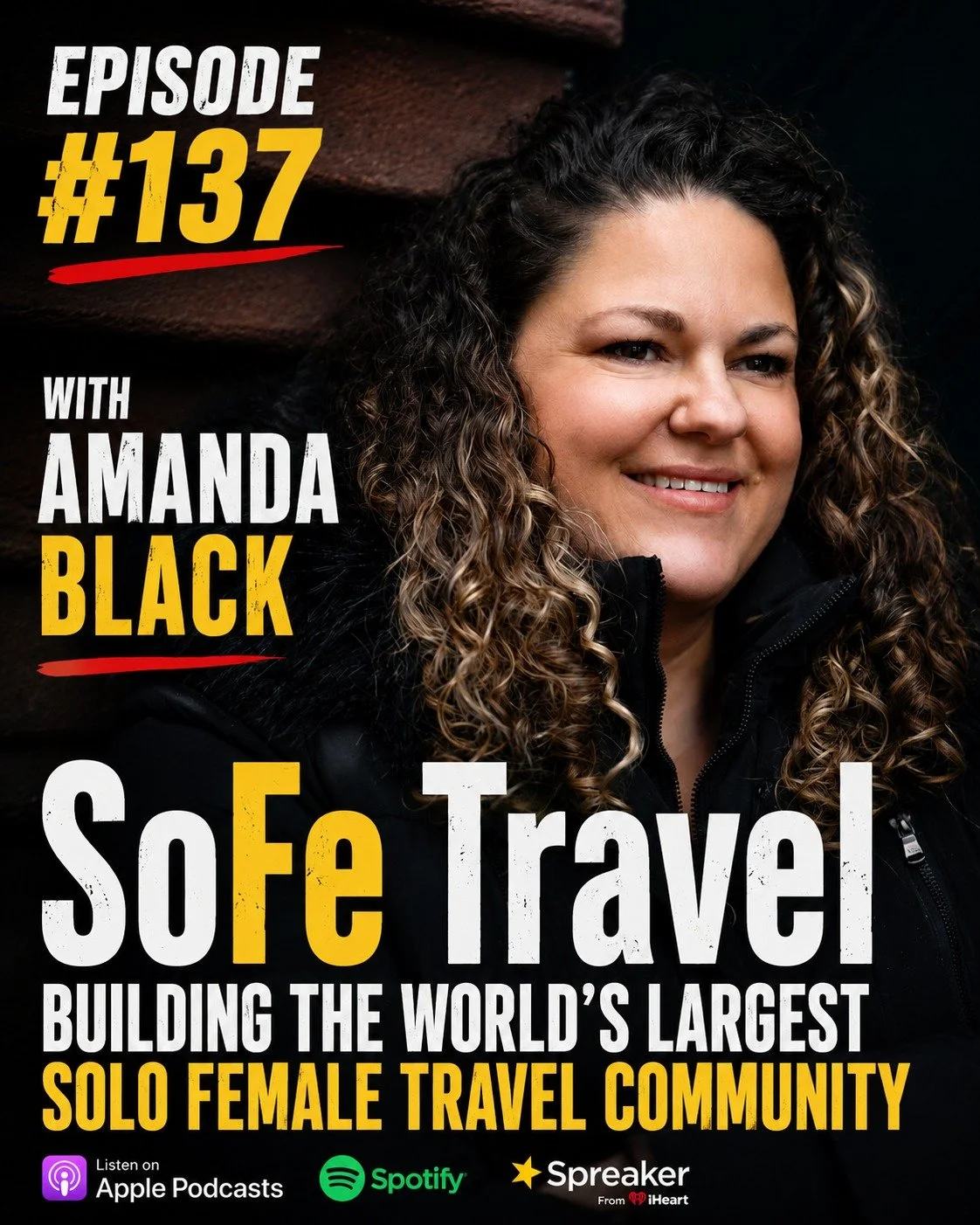 Amanda Black built the Solo Female Travel Network (@sofetravel) after a terrifying experience in Cancun where everything she owned was stolen, leaving her isolated without a trusted support system while traveling alone. What started as a small Facebo