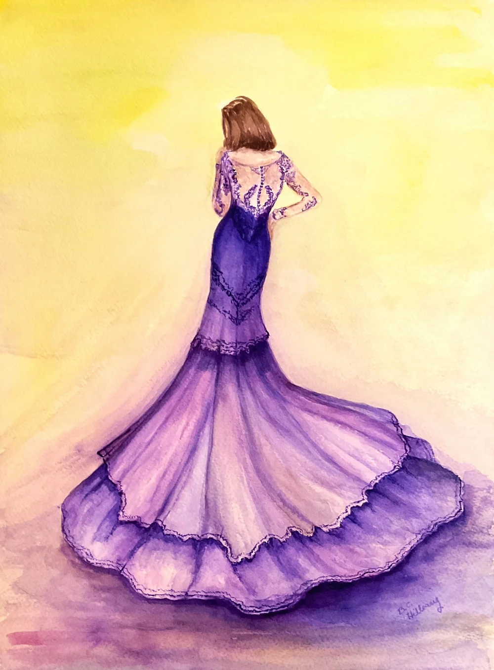 Lady in Lace  Carol Hilleary Art