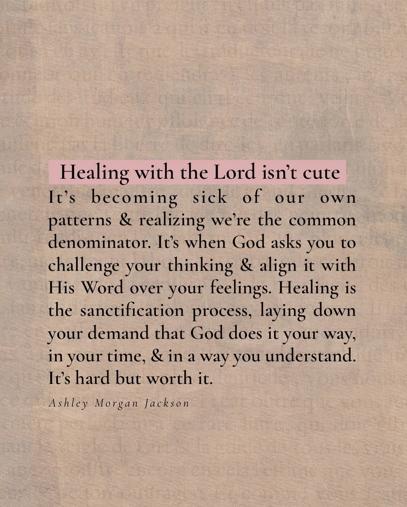 Real healing with God isn’t performative, it’s personal.
It’s painful, slow, and often hidden.
But He’s not interested in your carefully crafted image, He’s after your surrender so He can set you free. 
You can’