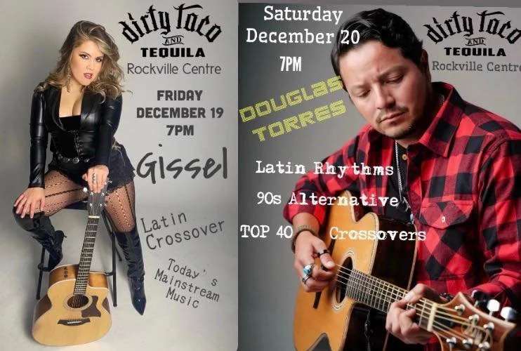 Dirty Taco favorites&hellip;Friday 12/19 Gissel and Saturday 12/20 Douglas Torres starting at 7pm
