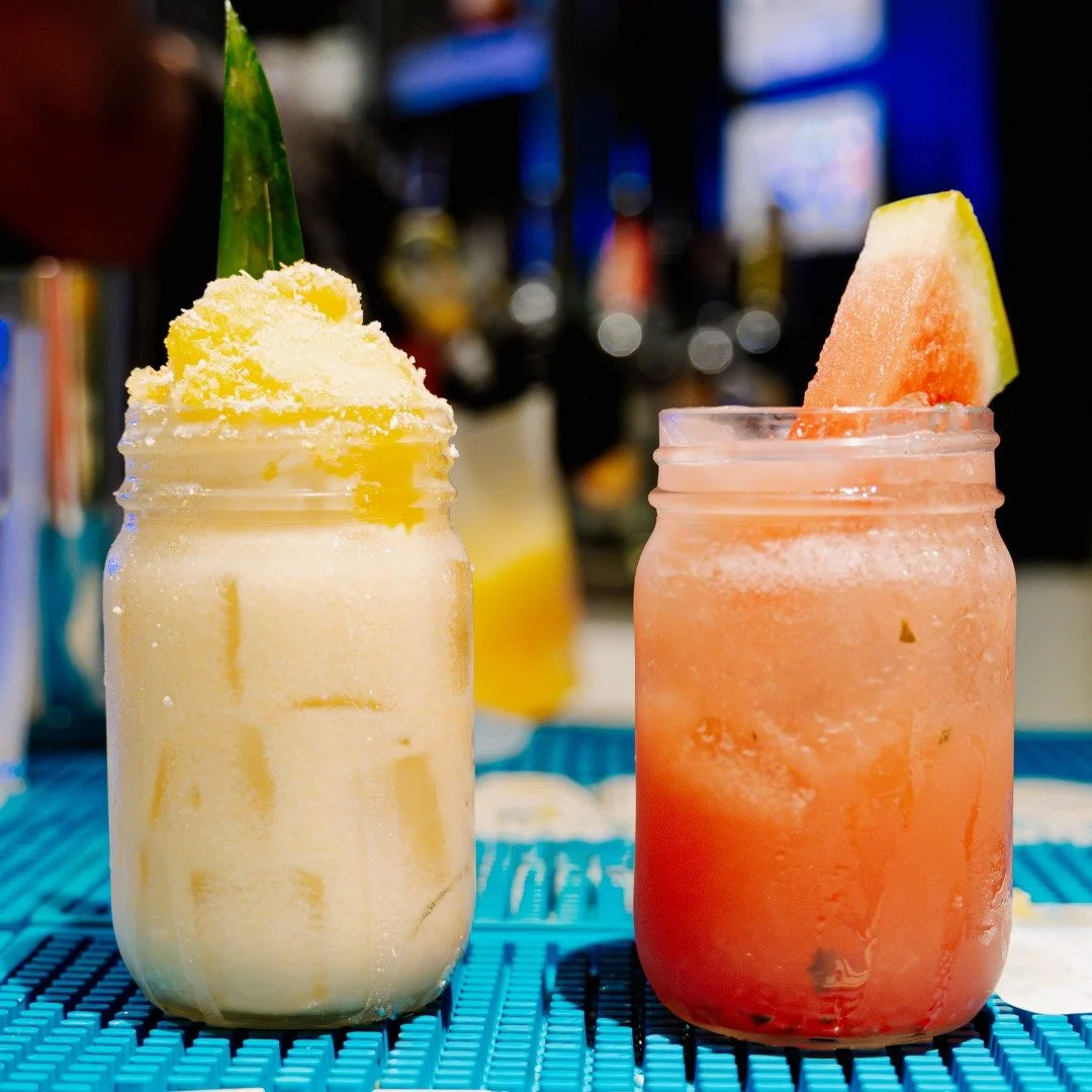 Pineapple or Watermelon? The hardest decision you&rsquo;ll make today. Tell us your favorite margarita.

 #fooodddiieeee #nachos #mixeddrinks #cocktails #goodeats #tequila #longislandfood #mexicanfood #nassau #salsa