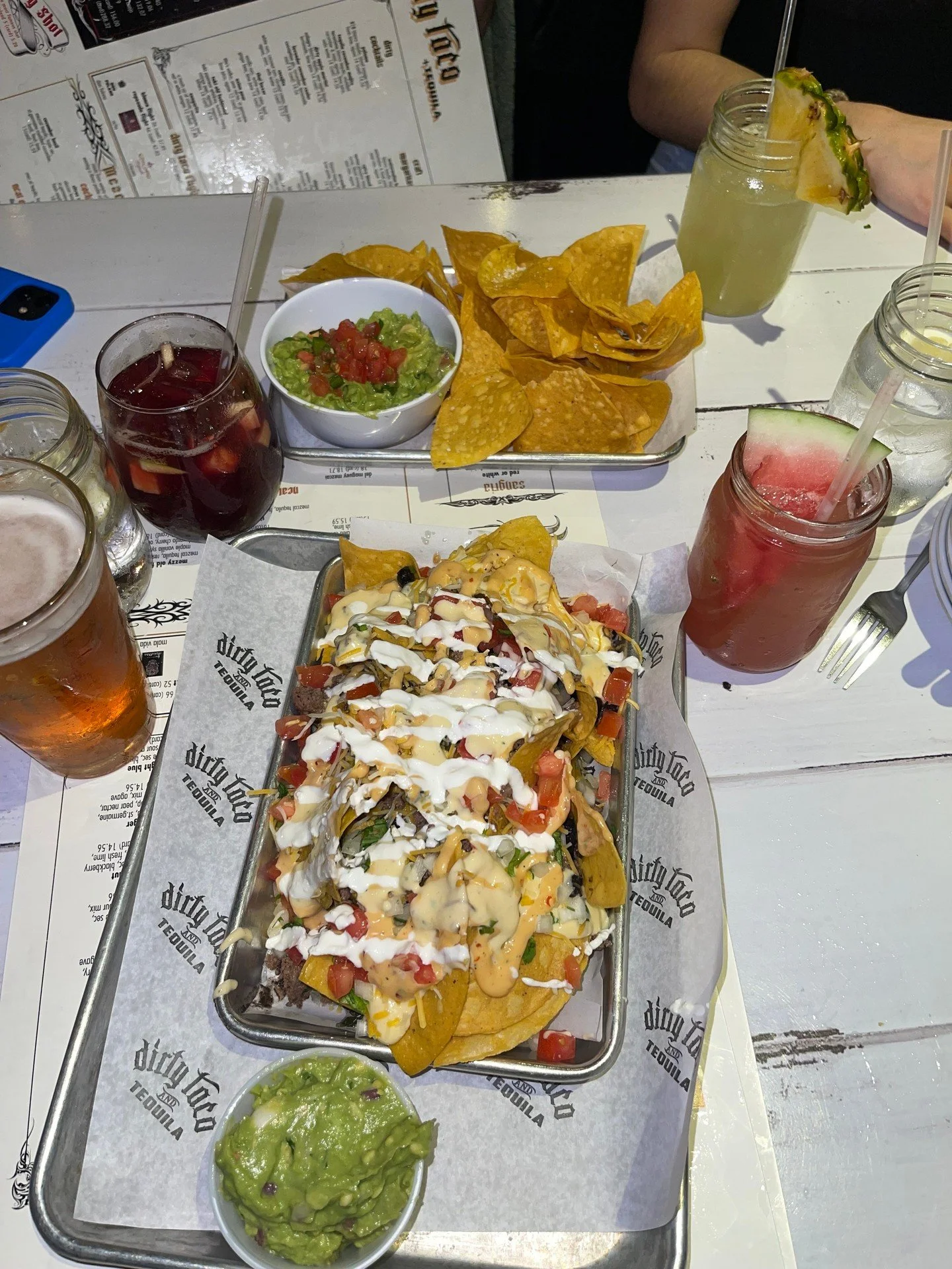 Our Dirty Nachos 🔥

Ground beef, queso, cheddar, pico, jalape&ntilde;os, black beans&hellip; yeah we kept going. 

Welcome to dirty decisions.