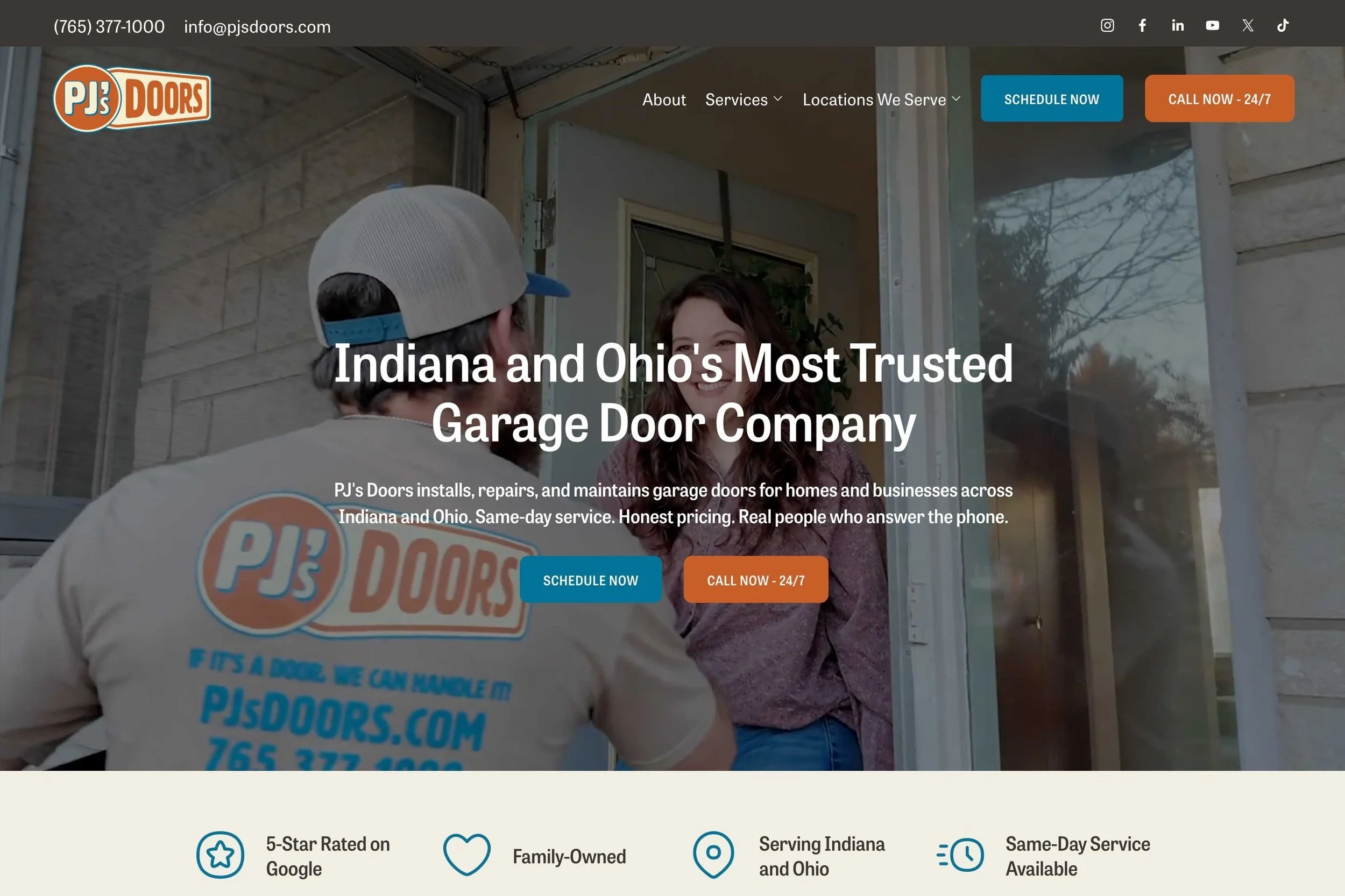 Garage Door Repair Marketing Case Study: PJ's Doors
