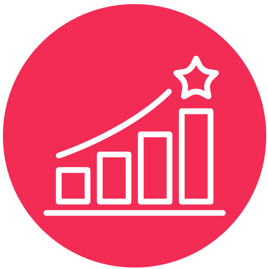 Icon of an upward graph