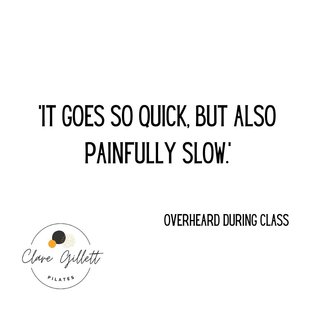 🕰️ Pilates has this incredible ability to bend time.

🐢 Some days the Hundred can feel like the Thousand.

🐇 Throw in a million and one exercises requiring all your brain power and then before you know it, class it over.