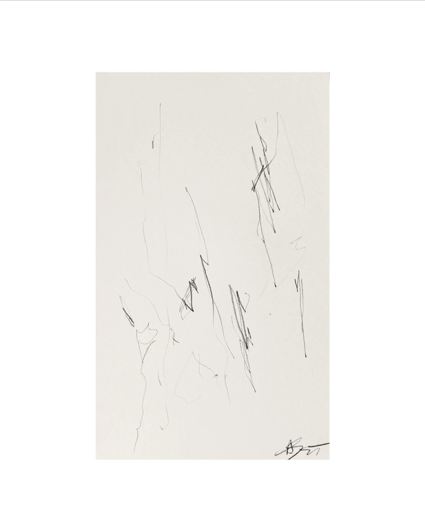 new work, continued. 
cont&eacute; stick on paper 

__
#graphite #drawing #rhythm #visualsound #contemporarydrawing
@abbeyjacobsen_