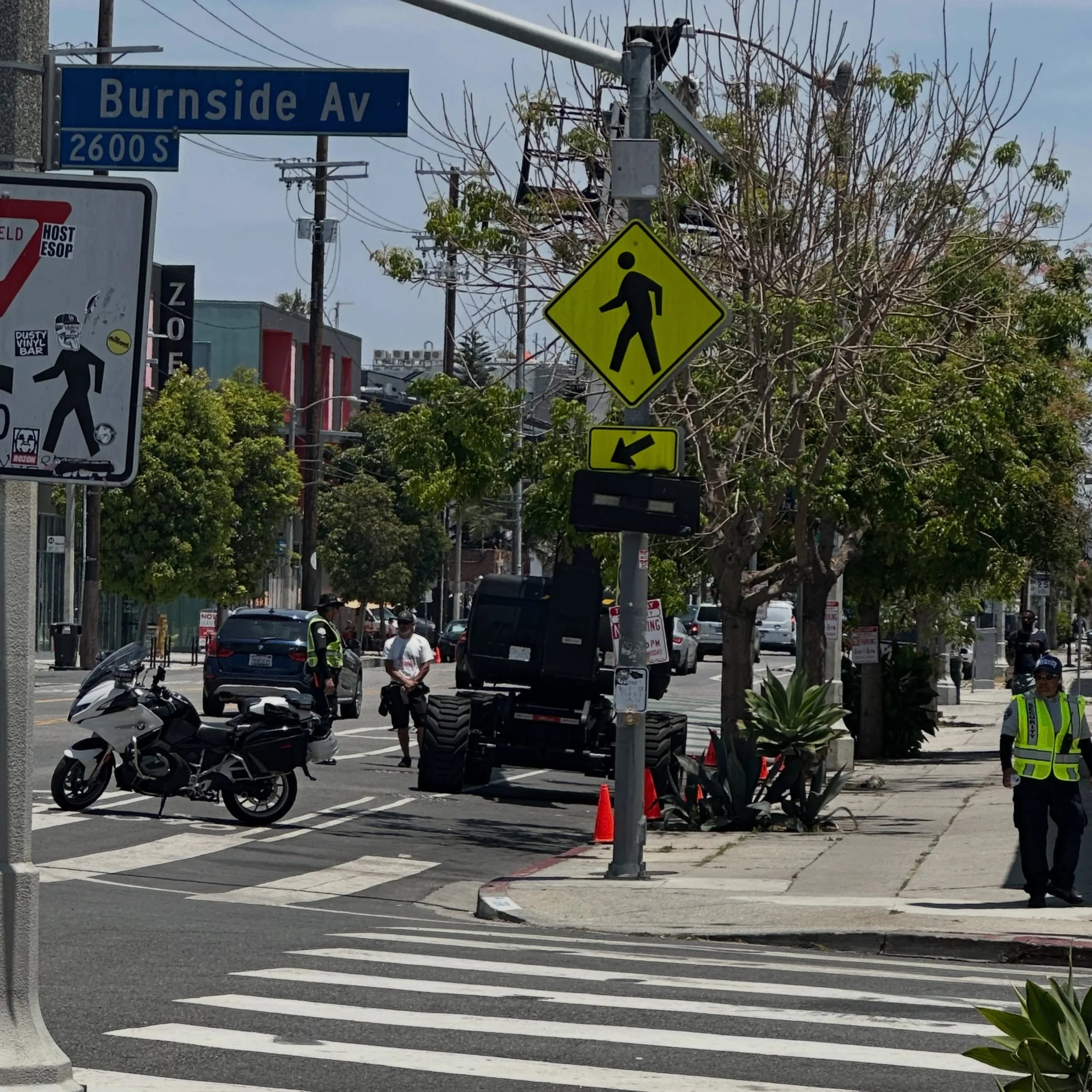 Take it slow through the BID today! 🛑 There is filming taking place on W. Adams Blvd until 10pm this evening.