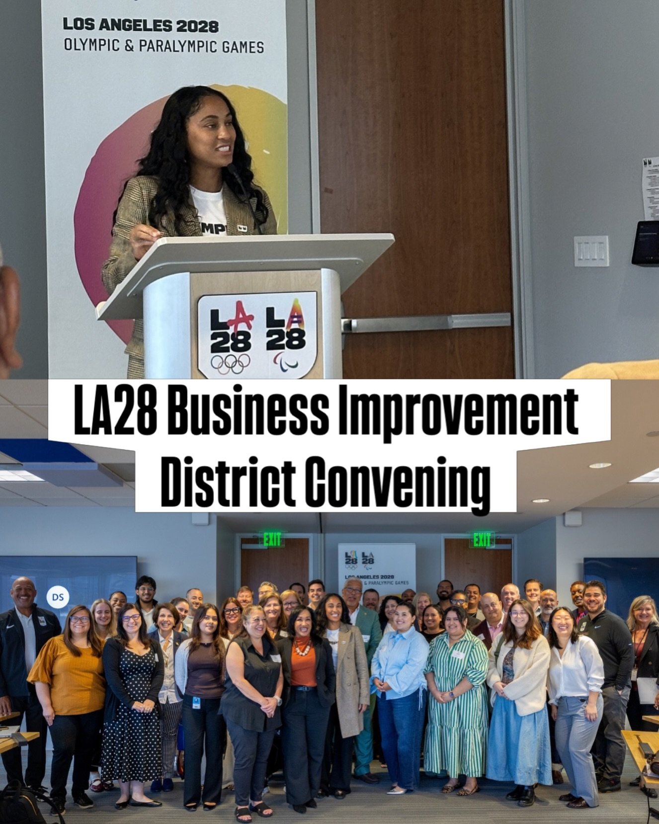 Community conversations and real opportunities at the LA28 Business Improvement District Convening!🏅

From local contracting and group ticketing to volunteering and community watch parties, it&rsquo;s clear LA28 can benefit our neighborhoods directl