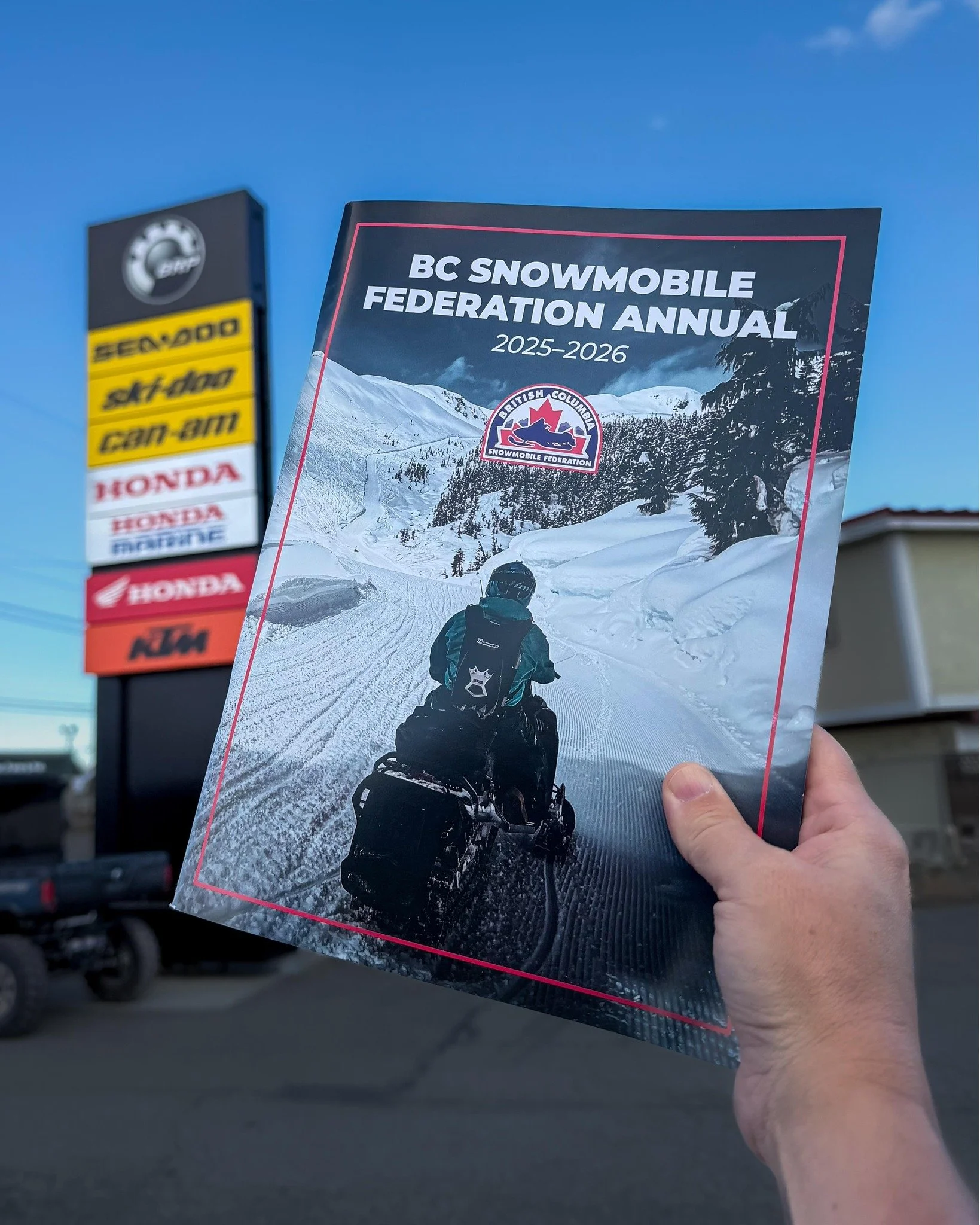 Fresh off the press! We dropped copies of the new BCSF Print Annual and @letsridebc Snowmobile Visitor Guide at two incredible East Kootenay dealerships &mdash; @bannerrec Cranbrook and @allseasonsmotorsports.

Banner&rsquo;s new Cranbrook location a