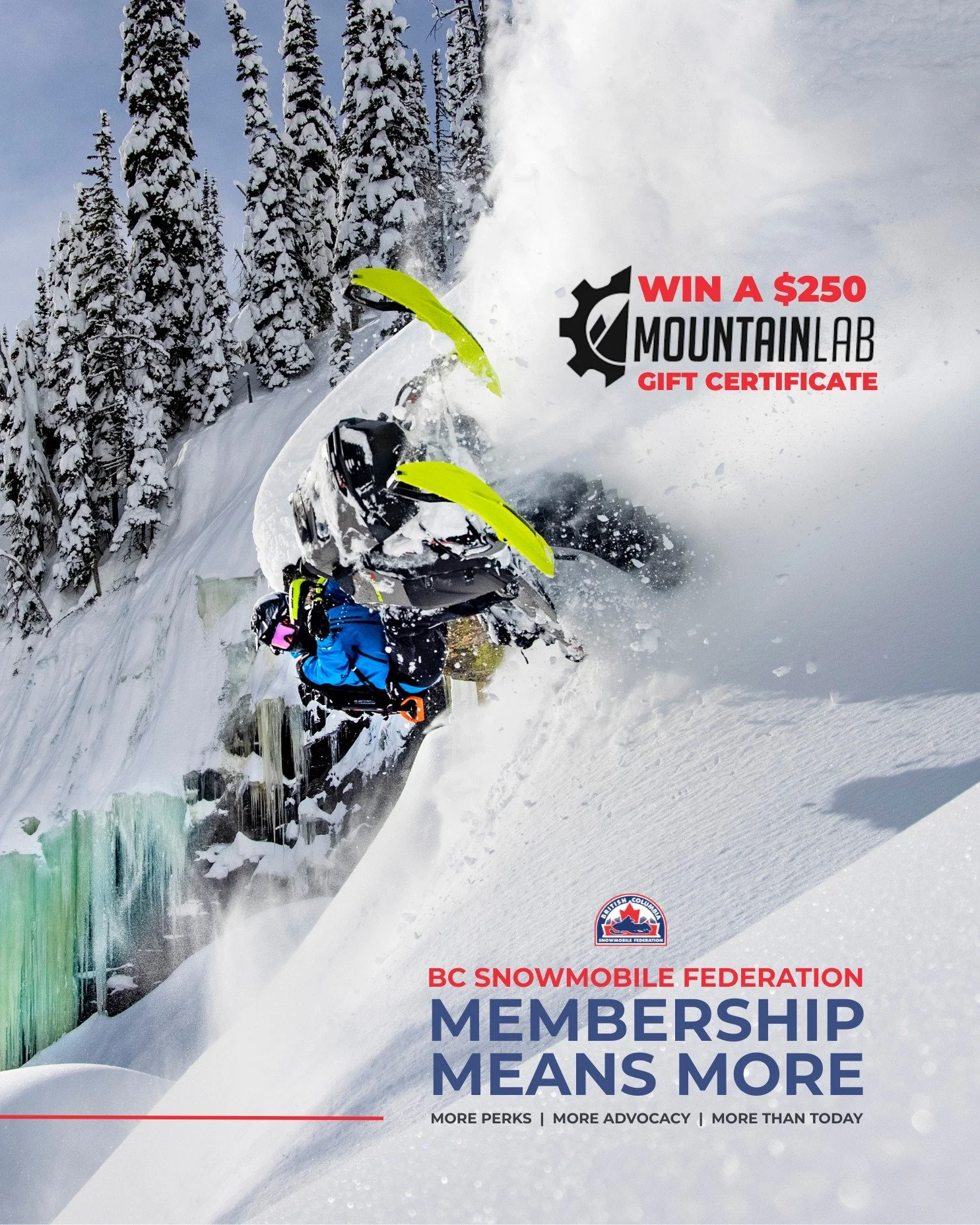 Membership Means More: A BCSF snowmobile club membership keeps trails groomed, shelters standing, and access open to riding areas across BC.

Right now, it might also put $250 in @mountainlabgear in your kit. 🎁

Purchase your snowmobile club members