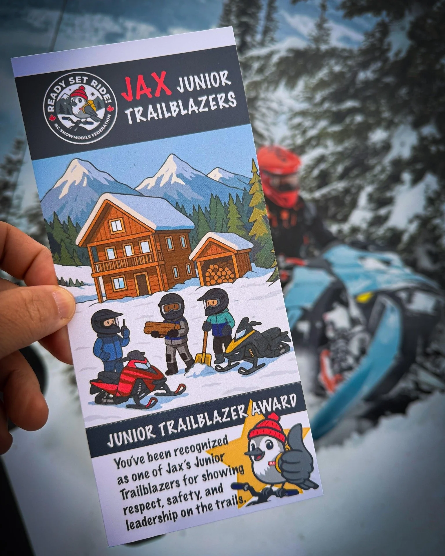 We&rsquo;re excited to introduce the BCSF Jax&rsquo;s Junior Trailblazers Award; a new way to recognize kids who are helping make snowmobiling safer, kinder, and more fun at their local BC snowmobile clubs everyday.

When club volunteers spot young r